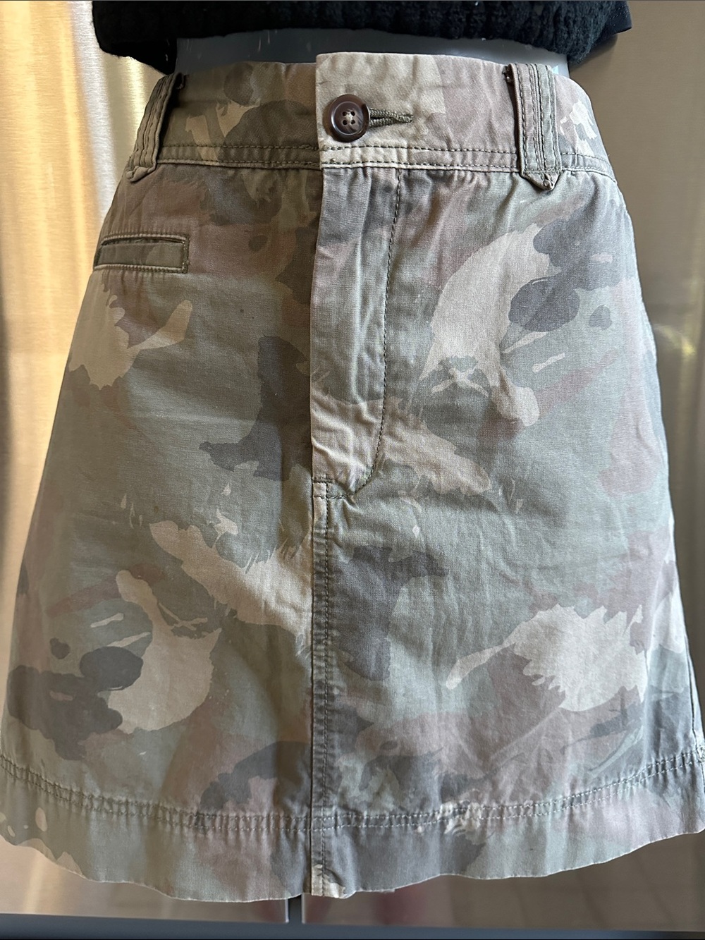 GAP Women’s Camouflage Skirt - Khaki Green